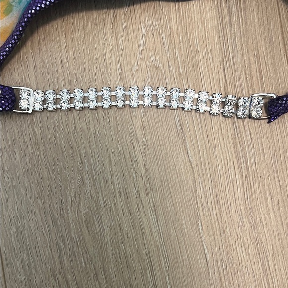 Purple Rhinestone Bikini Set - Picture 6 of 17